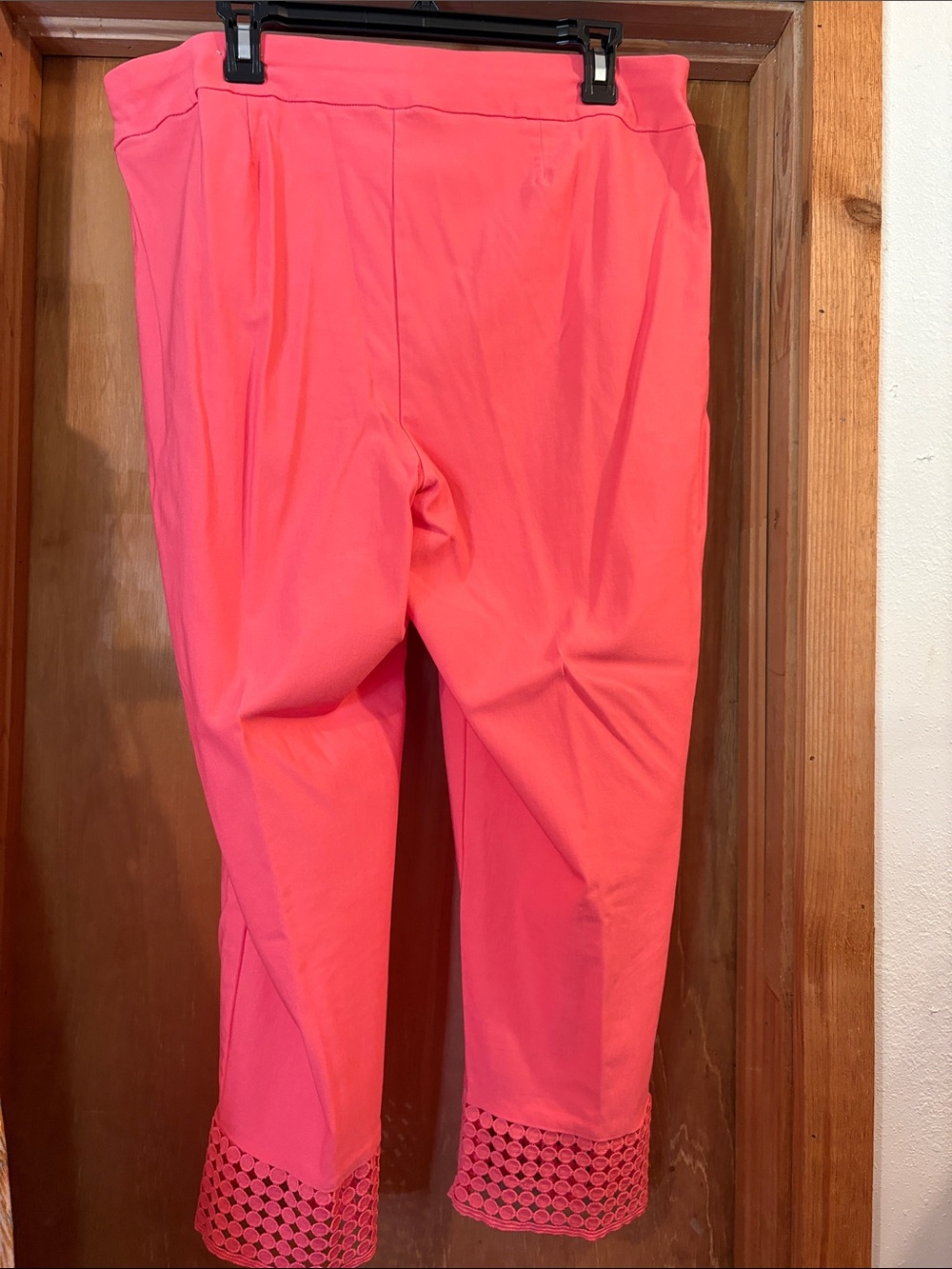 Chico's Coral Multi Boho Open-Front Top with Cream Lace 3 piece set - Picture 7 of 8